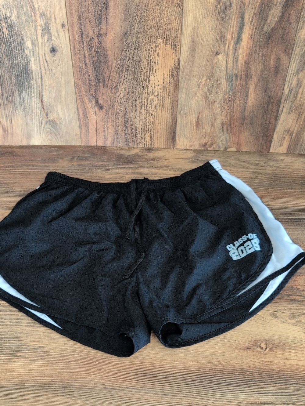 Sport-Tek Black Athletic Shorts with White Trim - Class of 2028 L T175